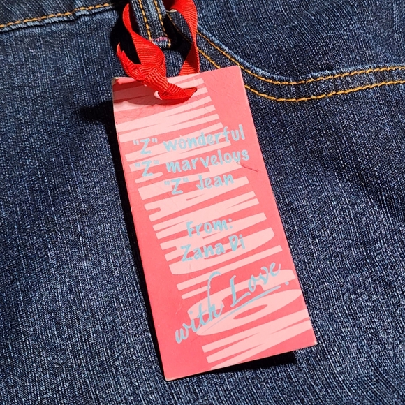 NWT Zana Di Premium Boot Cut Rhinestone Jewel Stretch Hi Rise Jeans Size 22 - Picture 11 of 16